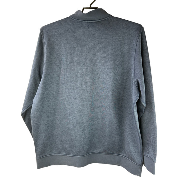 Under Armour 1/4 Zip Fleece Pullover Gray Navy Mens 3XL Loose SweaterFleece Golf - Picture 3 of 10